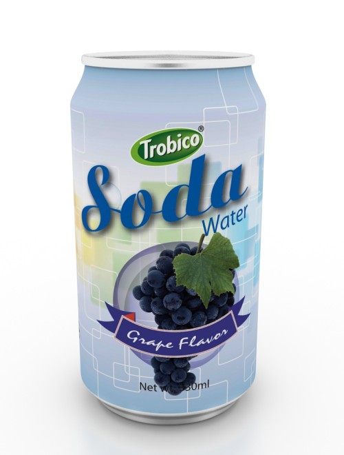 330ml grape flavor soda water